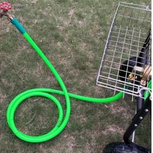 Lead-in Short Garden hose 5/8Inch×6Foot, Reel Guide, Water Connector, Inlet Hose, Outdoor Suitable for Lawn Hose.(6ft)