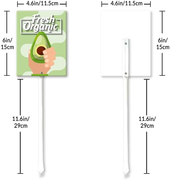 Eveokoki Aluminum Seed & Plant Labels - Plant Markes for Seedlings-Plant Tags for Pots - Garden Signs for Vegetable - Durable Markers for Plants Outdoor Waterproof - Garden Decor for Farmhouse