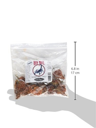 Red Tail Scorpion Chili Peppers 10 Dried Trinidad Seed Pods Plus 2 Free, Hotter than Ghost Pepper