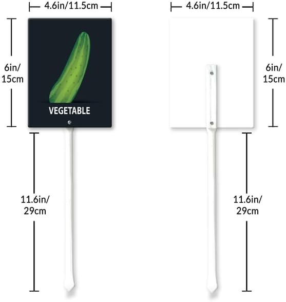 Eveokoki Aluminum Seed & Plant Labels - Plant Markes for Seedlings-Plant Tags for Pots - Garden Signs for Vegetable - Durable Markers for Plants Outdoor Waterproof - Garden Decor for Farmhouse