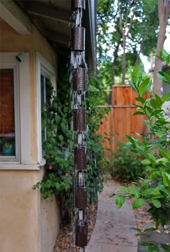 Nutshell Stores Kenchiku Rain Chain - Bronze - 12 Feet