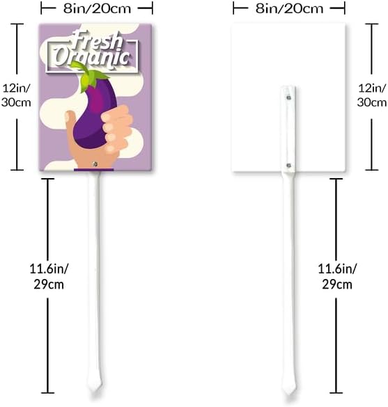 Eveokoki Aluminum Seed & Plant Labels - Plant Markes for Seedlings-Plant Tags for Pots - Garden Signs for Vegetable - Durable Markers for Plants Outdoor Waterproof - Garden Decor for Farmhouse