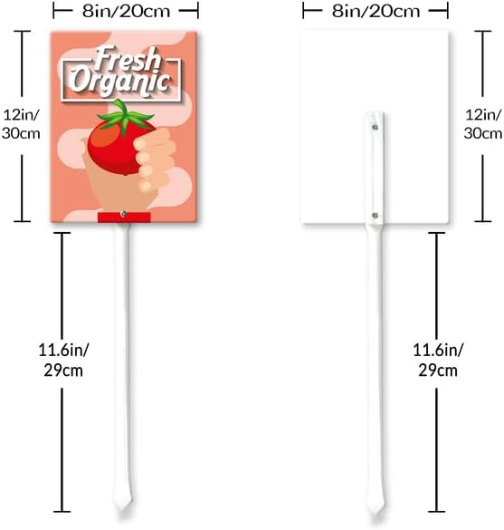 Eveokoki Aluminum Seed & Plant Labels - Plant Markes for Seedlings-Plant Tags for Pots - Garden Signs for Vegetable - Durable Markers for Plants Outdoor Waterproof - Garden Decor for Farmhouse