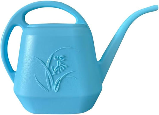 Plant Watering Can - 1 Gallon - Sky Blue - with Long Spout for Indoor and Outdoor Plant Garden