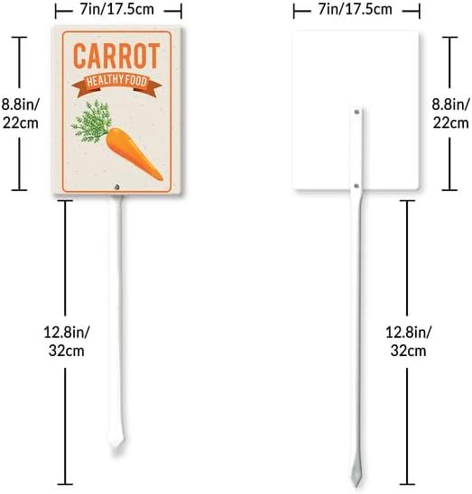 Eveokoki Aluminum Seed & Plant Labels - Plant Markes for Seedlings-Plant Tags for Pots - Garden Signs for Vegetable - Durable Markers for Plants Outdoor Waterproof - Garden Decor for Farmhouse