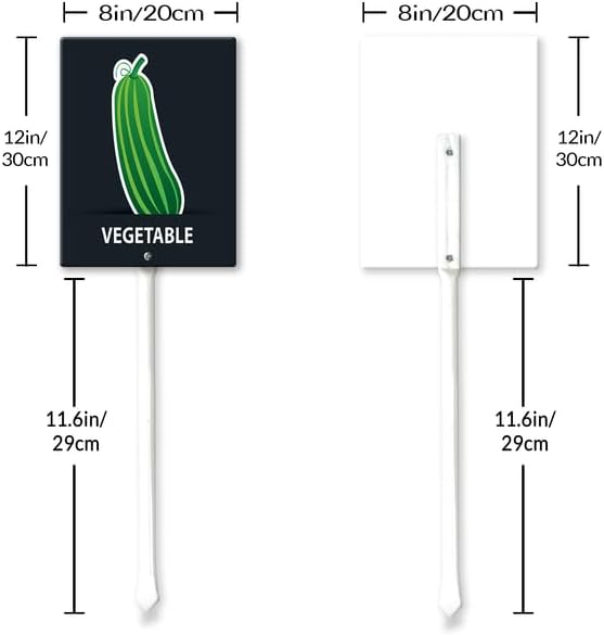 Eveokoki Aluminum Seed & Plant Labels - Plant Markes for Seedlings-Plant Tags for Pots - Garden Signs for Vegetable - Durable Markers for Plants Outdoor Waterproof - Garden Decor for Farmhouse