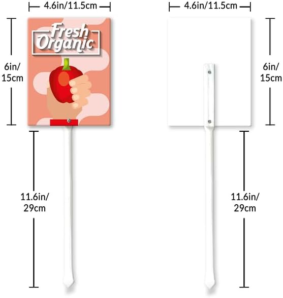 Eveokoki Aluminum Seed & Plant Labels - Plant Markes for Seedlings-Plant Tags for Pots - Garden Signs for Vegetable - Durable Markers for Plants Outdoor Waterproof - Garden Decor for Farmhouse