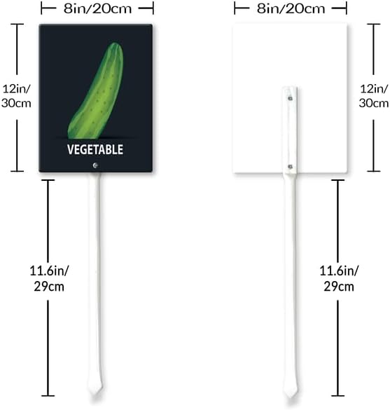 Eveokoki Aluminum Seed & Plant Labels - Plant Markes for Seedlings-Plant Tags for Pots - Garden Signs for Vegetable - Durable Markers for Plants Outdoor Waterproof - Garden Decor for Farmhouse