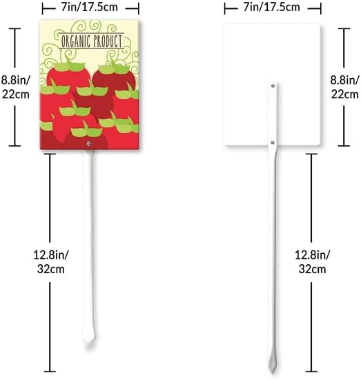 Eveokoki Aluminum Seed & Plant Labels - Plant Markes for Seedlings-Plant Tags for Pots - Garden Signs for Vegetable - Durable Markers for Plants Outdoor Waterproof - Garden Decor for Farmhouse