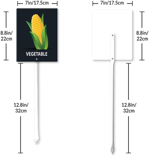 Eveokoki Aluminum Seed & Plant Labels - Plant Markes for Seedlings-Plant Tags for Pots - Garden Signs for Vegetable - Durable Markers for Plants Outdoor Waterproof - Garden Decor for Farmhouse