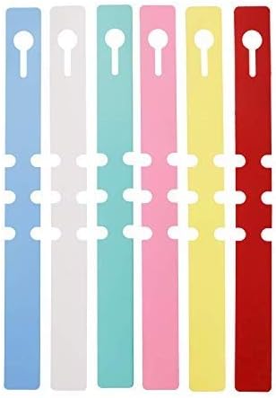 YaeCCC 600 Pcs Plant Labels, PVC Plant Tags for Garden Adjustable Waterproof Plant Tags 6 Colors