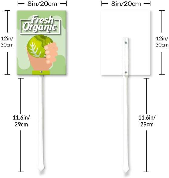 Eveokoki Aluminum Seed & Plant Labels - Plant Markes for Seedlings-Plant Tags for Pots - Garden Signs for Vegetable - Durable Markers for Plants Outdoor Waterproof - Garden Decor for Farmhouse