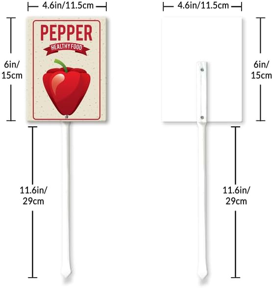 Eveokoki Aluminum Seed & Plant Labels - Plant Markes for Seedlings-Plant Tags for Pots - Garden Signs for Vegetable - Durable Markers for Plants Outdoor Waterproof - Garden Decor for Farmhouse