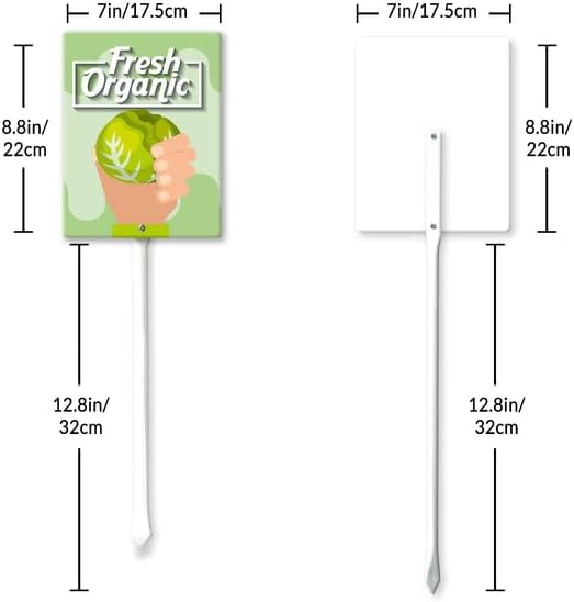 Eveokoki Aluminum Seed & Plant Labels - Plant Markes for Seedlings-Plant Tags for Pots - Garden Signs for Vegetable - Durable Markers for Plants Outdoor Waterproof - Garden Decor for Farmhouse