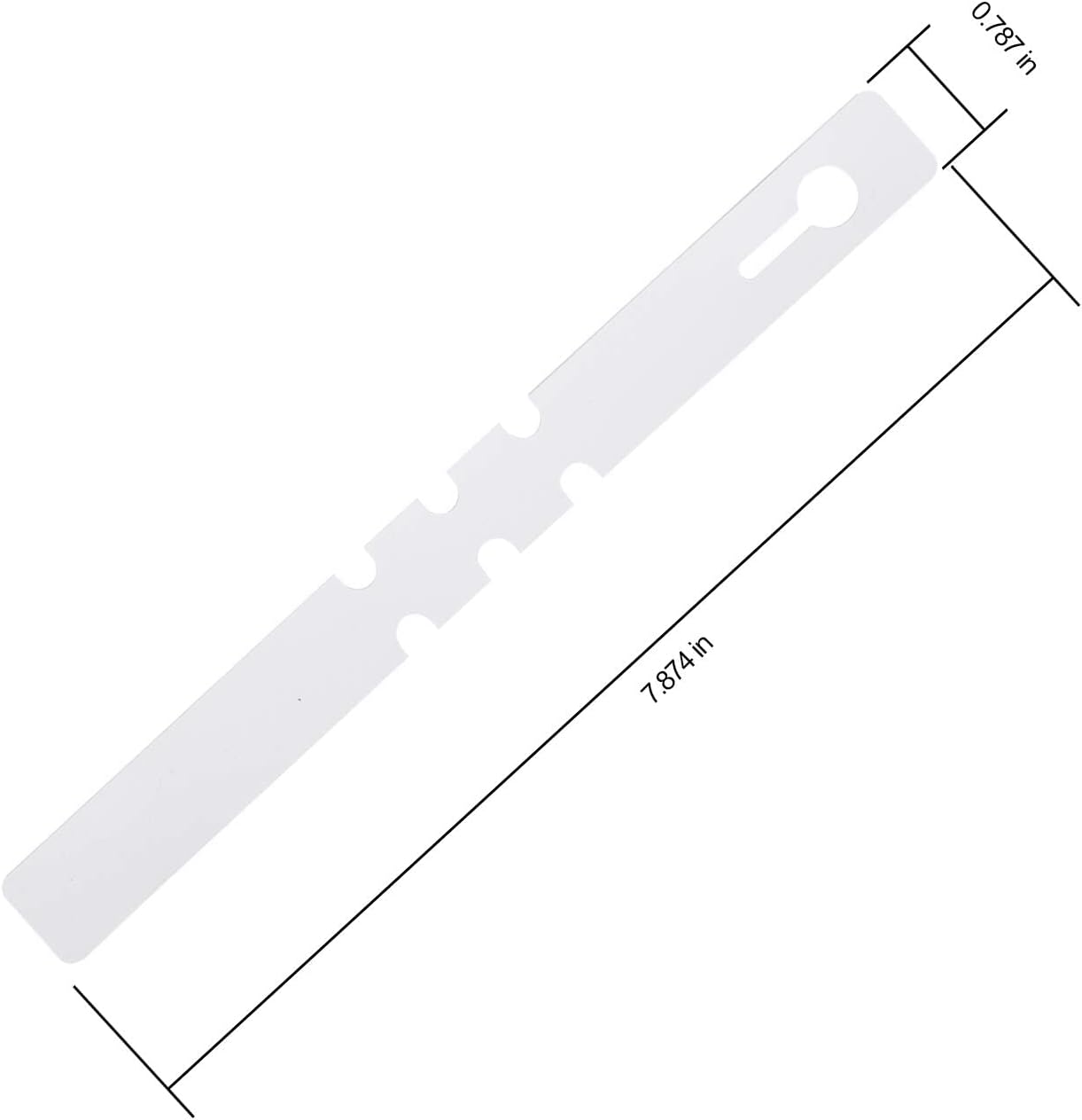 KINJOEK 1200 PCS White Plant Labels, Adjustable Wrap Around Waterproof Hanging Garden Plant Tags for Identifying Various Plants, 2x20cm