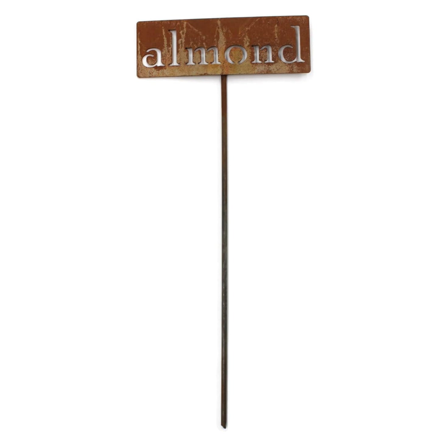 Classic Metal Garden Markers 19 Inches Tall (almond, Naturally Rusted)