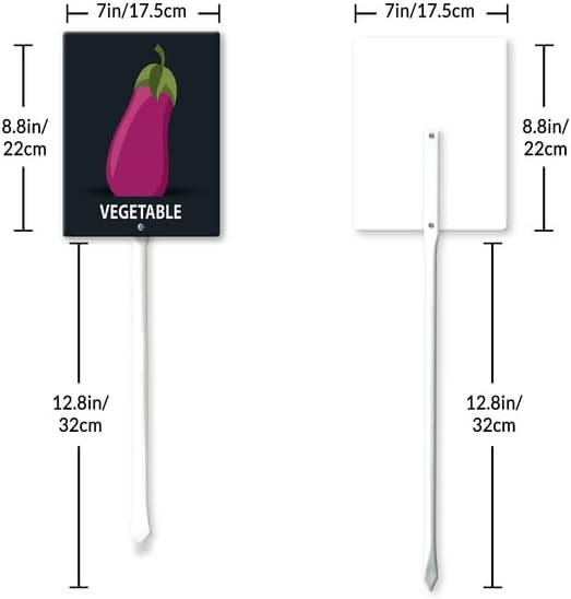 Eveokoki Aluminum Seed & Plant Labels - Plant Markes for Seedlings-Plant Tags for Pots - Garden Signs for Vegetable - Durable Markers for Plants Outdoor Waterproof - Garden Decor for Farmhouse