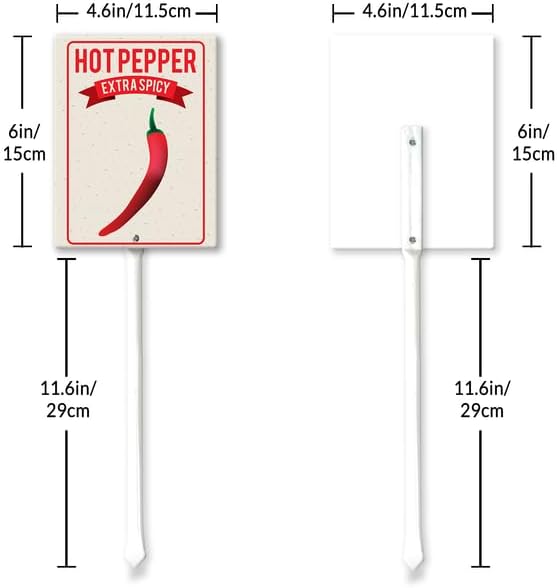 Eveokoki Aluminum Seed & Plant Labels - Plant Markes for Seedlings-Plant Tags for Pots - Garden Signs for Vegetable - Durable Markers for Plants Outdoor Waterproof - Garden Decor for Farmhouse