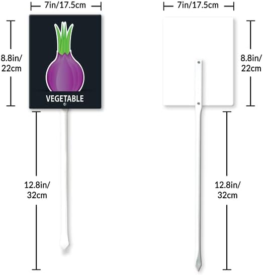 Eveokoki Aluminum Seed & Plant Labels - Plant Markes for Seedlings-Plant Tags for Pots - Garden Signs for Vegetable - Durable Markers for Plants Outdoor Waterproof - Garden Decor for Farmhouse