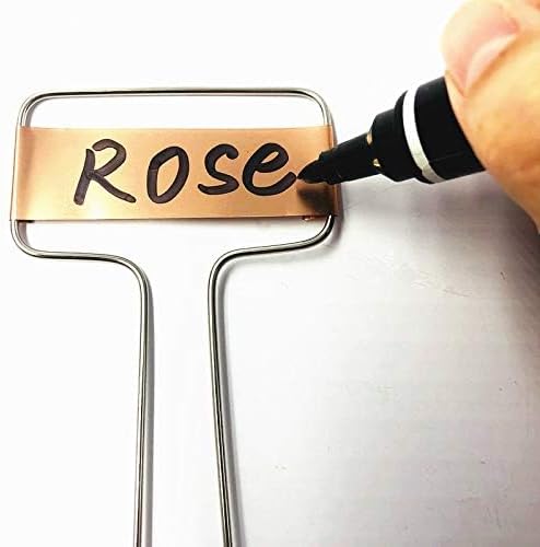 Pack of 30 Copper Plant Labels for Garden, Metal Plant Markers Nameplate, Plant Tags for Outdoor and Potted Plants (10" x 2.6")