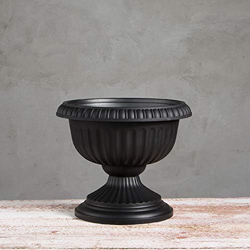 Root & Vessel, 39188.03, Grecian Urn Planter, 18-Inch, Black