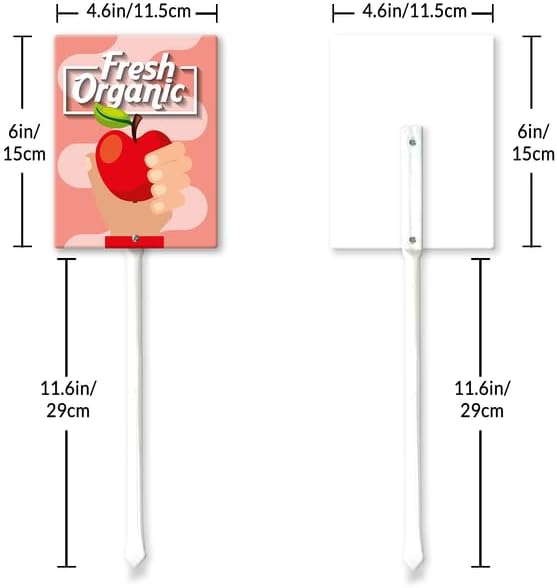 Eveokoki Aluminum Seed & Plant Labels - Plant Markes for Seedlings-Plant Tags for Pots - Garden Signs for Vegetable - Durable Markers for Plants Outdoor Waterproof - Garden Decor for Farmhouse