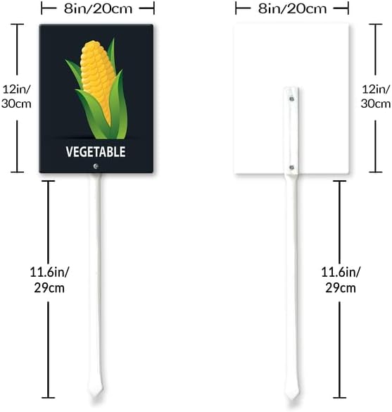 Eveokoki Aluminum Seed & Plant Labels - Plant Markes for Seedlings-Plant Tags for Pots - Garden Signs for Vegetable - Durable Markers for Plants Outdoor Waterproof - Garden Decor for Farmhouse