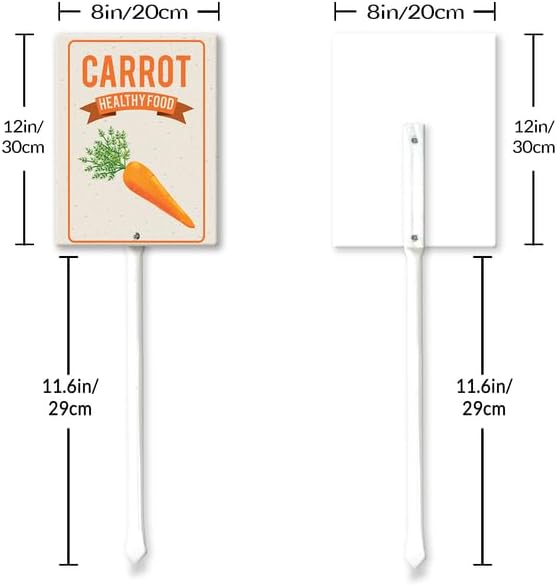 Eveokoki Aluminum Seed & Plant Labels - Plant Markes for Seedlings-Plant Tags for Pots - Garden Signs for Vegetable - Durable Markers for Plants Outdoor Waterproof - Garden Decor for Farmhouse