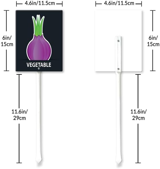 Eveokoki Aluminum Seed & Plant Labels - Plant Markes for Seedlings-Plant Tags for Pots - Garden Signs for Vegetable - Durable Markers for Plants Outdoor Waterproof - Garden Decor for Farmhouse