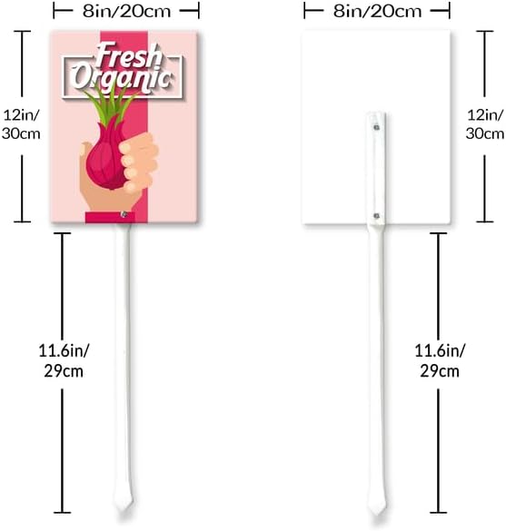 Eveokoki Aluminum Seed & Plant Labels - Plant Markes for Seedlings-Plant Tags for Pots - Garden Signs for Vegetable - Durable Markers for Plants Outdoor Waterproof - Garden Decor for Farmhouse