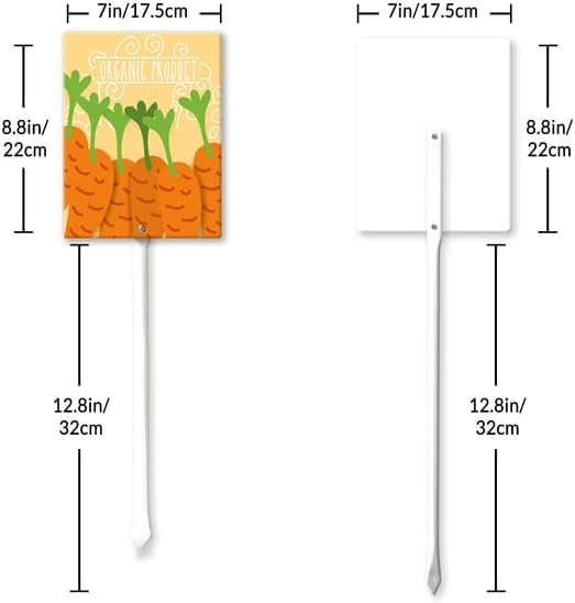 Eveokoki Aluminum Seed & Plant Labels - Plant Markes for Seedlings-Plant Tags for Pots - Garden Signs for Vegetable - Durable Markers for Plants Outdoor Waterproof - Garden Decor for Farmhouse