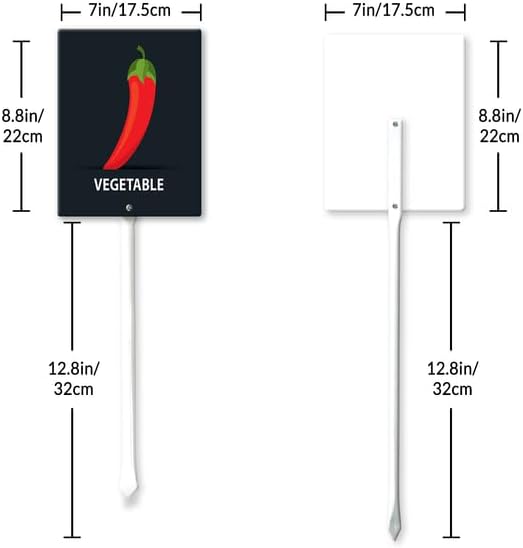 Eveokoki Aluminum Seed & Plant Labels - Plant Markes for Seedlings-Plant Tags for Pots - Garden Signs for Vegetable - Durable Markers for Plants Outdoor Waterproof - Garden Decor for Farmhouse
