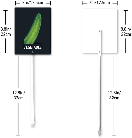 Eveokoki Aluminum Seed & Plant Labels - Plant Markes for Seedlings-Plant Tags for Pots - Garden Signs for Vegetable - Durable Markers for Plants Outdoor Waterproof - Garden Decor for Farmhouse