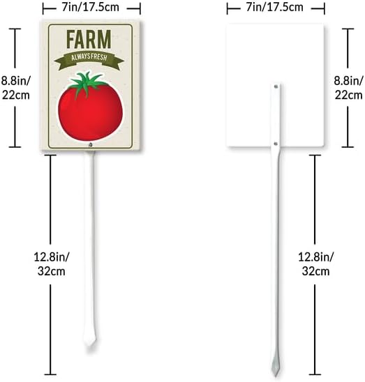 Eveokoki Aluminum Seed & Plant Labels - Plant Markes for Seedlings-Plant Tags for Pots - Garden Signs for Vegetable - Durable Markers for Plants Outdoor Waterproof - Garden Decor for Farmhouse