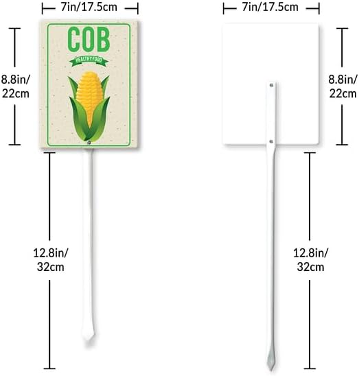 Eveokoki Aluminum Seed & Plant Labels - Plant Markes for Seedlings-Plant Tags for Pots - Garden Signs for Vegetable - Durable Markers for Plants Outdoor Waterproof - Garden Decor for Farmhouse