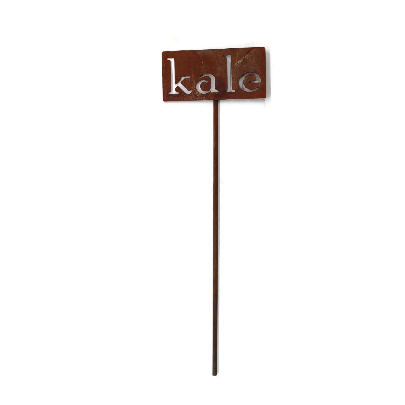 Classic Metal Garden Markers 19 Inches Tall (kale, Naturally Rusted)