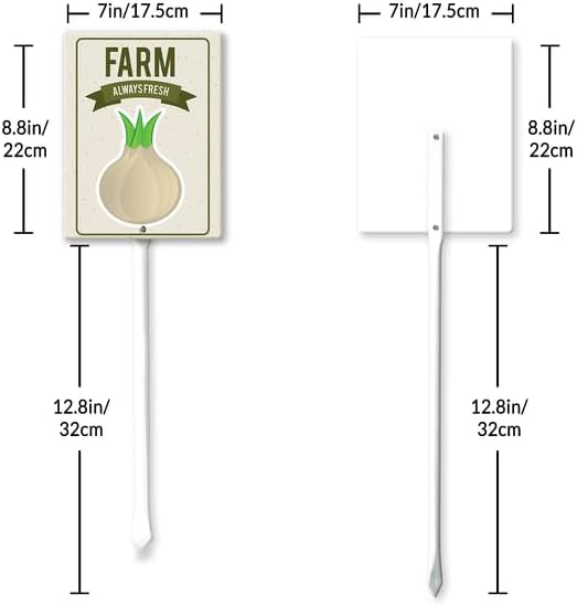 Eveokoki Aluminum Seed & Plant Labels - Plant Markes for Seedlings-Plant Tags for Pots - Garden Signs for Vegetable - Durable Markers for Plants Outdoor Waterproof - Garden Decor for Farmhouse