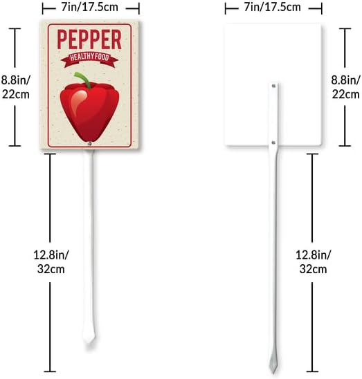 Eveokoki Aluminum Seed & Plant Labels - Plant Markes for Seedlings-Plant Tags for Pots - Garden Signs for Vegetable - Durable Markers for Plants Outdoor Waterproof - Garden Decor for Farmhouse