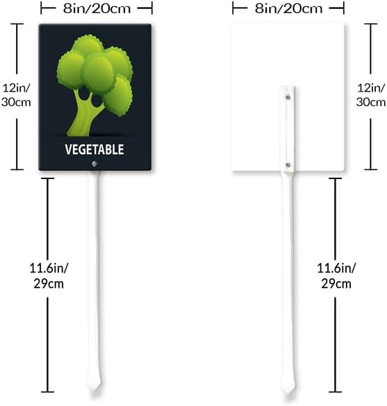 Eveokoki Aluminum Seed & Plant Labels - Plant Markes for Seedlings-Plant Tags for Pots - Garden Signs for Vegetable - Durable Markers for Plants Outdoor Waterproof - Garden Decor for Farmhouse