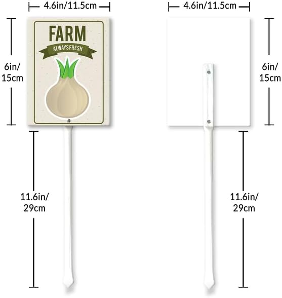 Eveokoki Aluminum Seed & Plant Labels - Plant Markes for Seedlings-Plant Tags for Pots - Garden Signs for Vegetable - Durable Markers for Plants Outdoor Waterproof - Garden Decor for Farmhouse