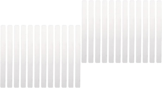 48 pcs Pot Clear Blank Ground Identifier Tag for Acrylic Outdoor Label Markers Garden Labels Identification Label: DIY Plant Gardening Weatherproof Vegetables Stakes