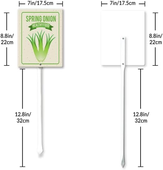 Eveokoki Aluminum Seed & Plant Labels - Plant Markes for Seedlings-Plant Tags for Pots - Garden Signs for Vegetable - Durable Markers for Plants Outdoor Waterproof - Garden Decor for Farmhouse
