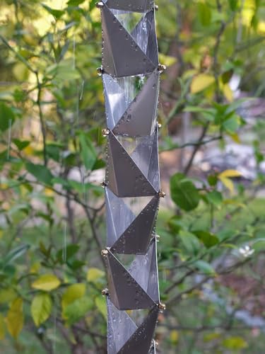 Nutshell Stores Origami Rain Chain - Stainless Steel - 20 Feet