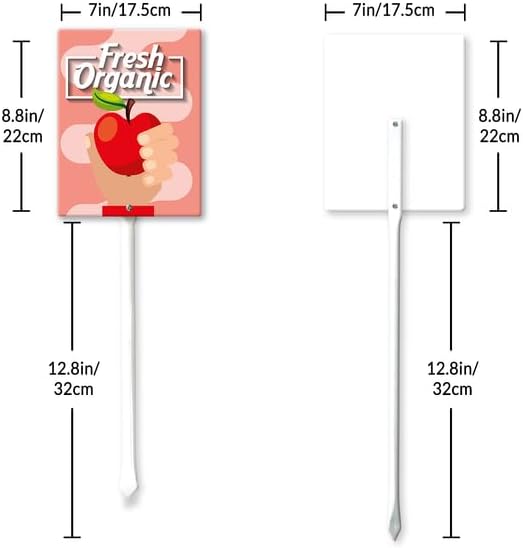 Eveokoki Aluminum Seed & Plant Labels - Plant Markes for Seedlings-Plant Tags for Pots - Garden Signs for Vegetable - Durable Markers for Plants Outdoor Waterproof - Garden Decor for Farmhouse