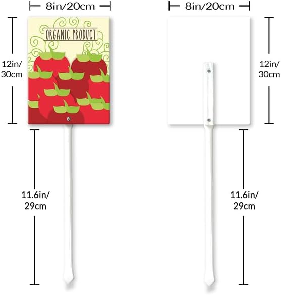 Eveokoki Aluminum Seed & Plant Labels - Plant Markes for Seedlings-Plant Tags for Pots - Garden Signs for Vegetable - Durable Markers for Plants Outdoor Waterproof - Garden Decor for Farmhouse