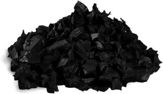 100% Wire-Free Rubber Mulch – Black, 20 lb (0.8 cu ft) | Long-Lasting, Low Maintenance, Safe for Kids & Pets – Landscaping & Playground Ground Cover
