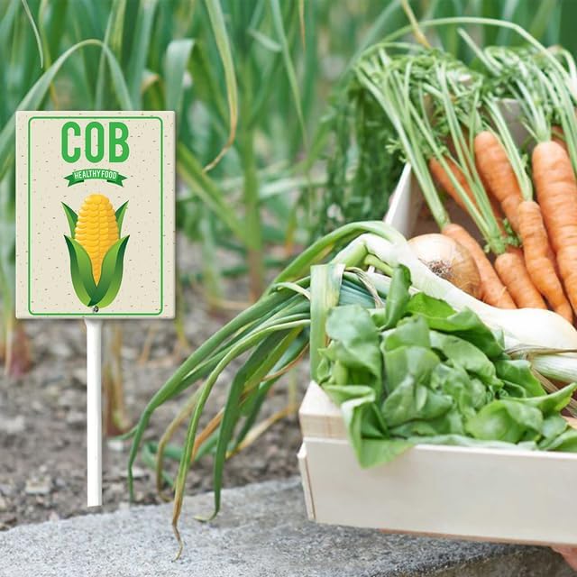 Eveokoki Aluminum Seed & Plant Labels - Plant Markes for Seedlings-Plant Tags for Pots - Garden Signs for Vegetable - Durable Markers for Plants Outdoor Waterproof - Garden Decor for Farmhouse