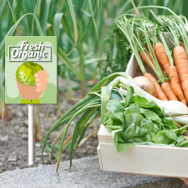 Eveokoki Aluminum Seed & Plant Labels - Plant Markes for Seedlings-Plant Tags for Pots - Garden Signs for Vegetable - Durable Markers for Plants Outdoor Waterproof - Garden Decor for Farmhouse