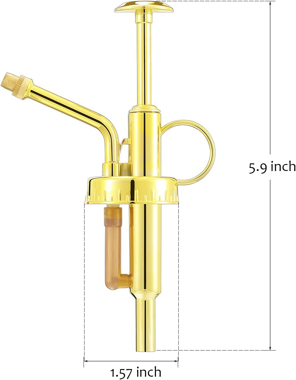 Sprayers Watering Nozzles, Plastic Golden Top Pump, Replacement for Glass Plant Mister Spray Bottle
