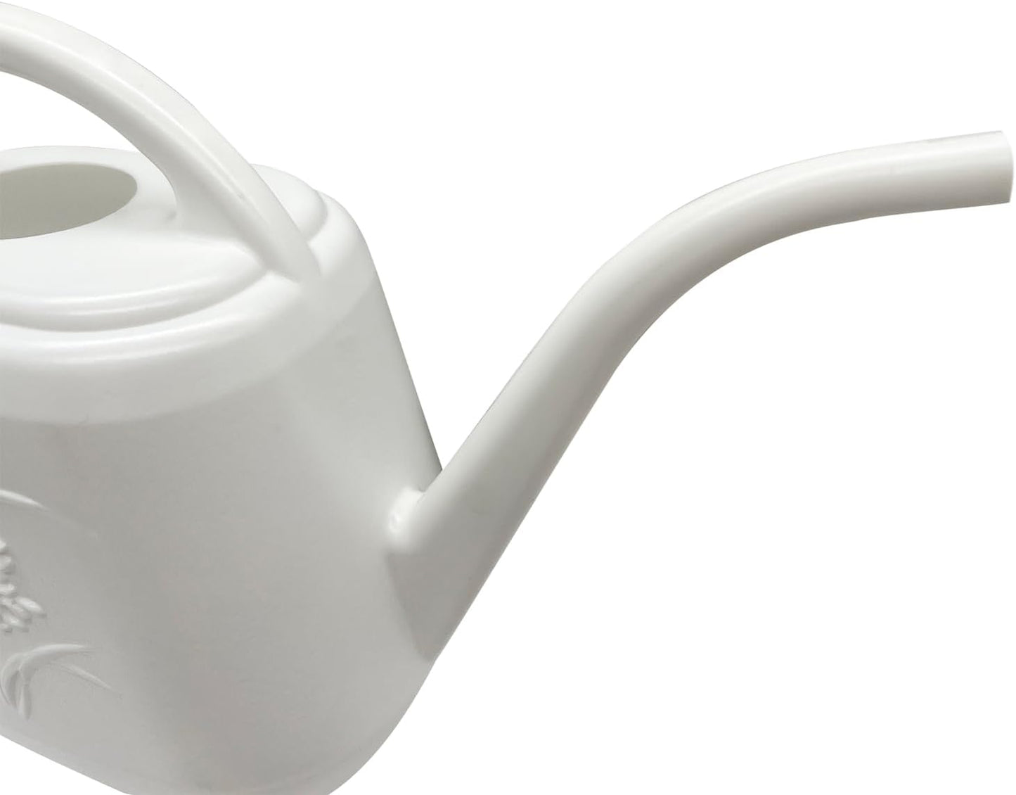 Plant Watering Can - 1 Gallon - White - with Long Spout for Indoor and Outdoor Plant Garden
